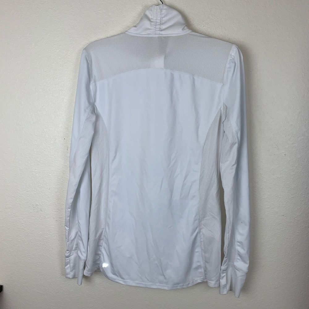 Fabletics Partial Zip Pullover Top Jacket White M… - image 6